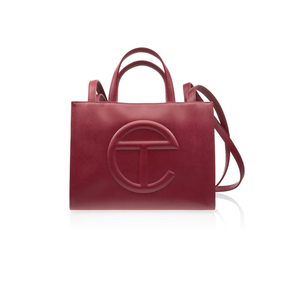 Telfar Shmedium Oxblood bag